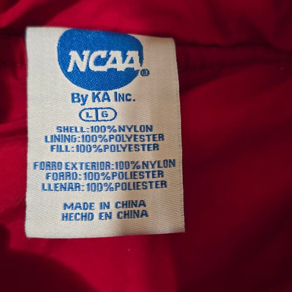 Vintage Ncaa OU Oklahoma Sooners College Football Pullover 1/4 Zip Jacket Large - Picture 8 of 9